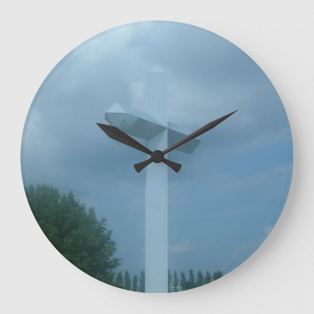 Kreuz Große Wanduhr (Vorderseite)