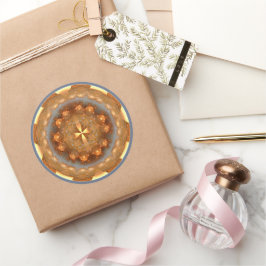 Kreuz helle Rundschmuck Runder Aufkleber