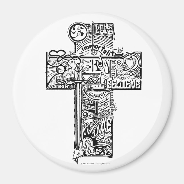 "Kreuz II" Magnet (Vorne)