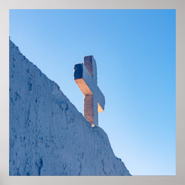 Kreuz im Abendglanz Poster (Vorne)