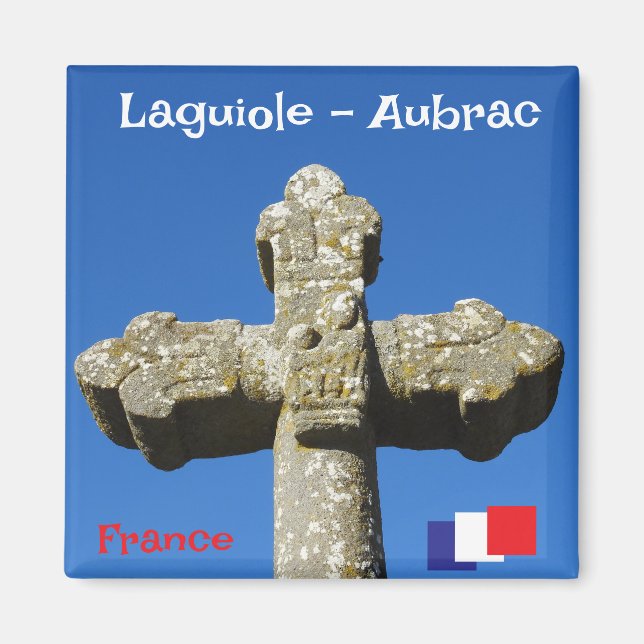 Kreuz im Dorf Laguiole Magnet (Vorne)