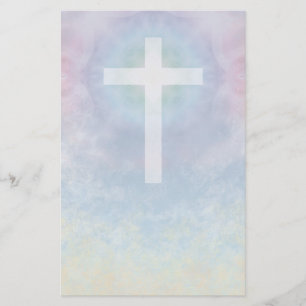 Kreuz im Himmelbriefpapier Briefpapier