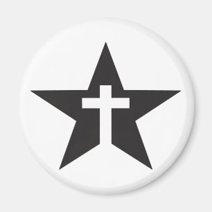 Kreuz im Stern Magnet