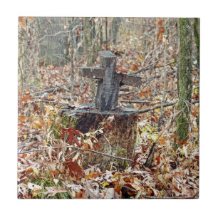 Kreuz im Wald Fliese