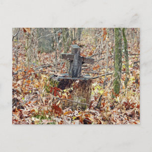 Kreuz im Wald Postkarte