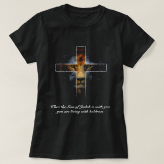 Kreuz - Jesus als der Löwe von Judah T-Shirt