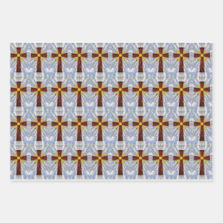 Kreuz konzipierte, 19" x 29" Wrapping Paper Sheets Geschenkpapier Set