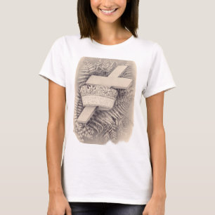 Kreuz mit Krone und Sieg T-Shirt