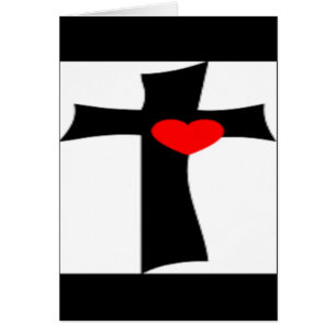 KREUZ MIT ROTEM HERZ