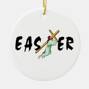 Kreuz Ostern Jesus Keramikornament