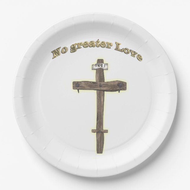 Kreuz Pappteller (Vorderseite)