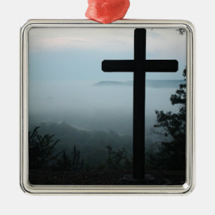 Kreuz Silbernes Ornament