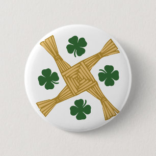 Kreuz St. Brigids Button