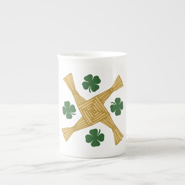 Kreuz St. Brigids Prozellantasse (Vorderseite)