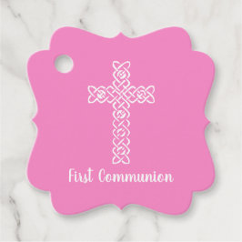 Kreuz | Taffy Pink Kommunion Taufe Christening Geschenkanhänger