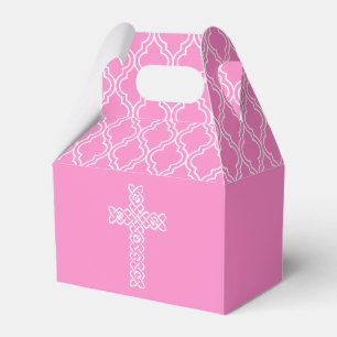 Kreuz   Taffy Rosa Erstkommunion Geschenk Schachte Geschenkschachtel