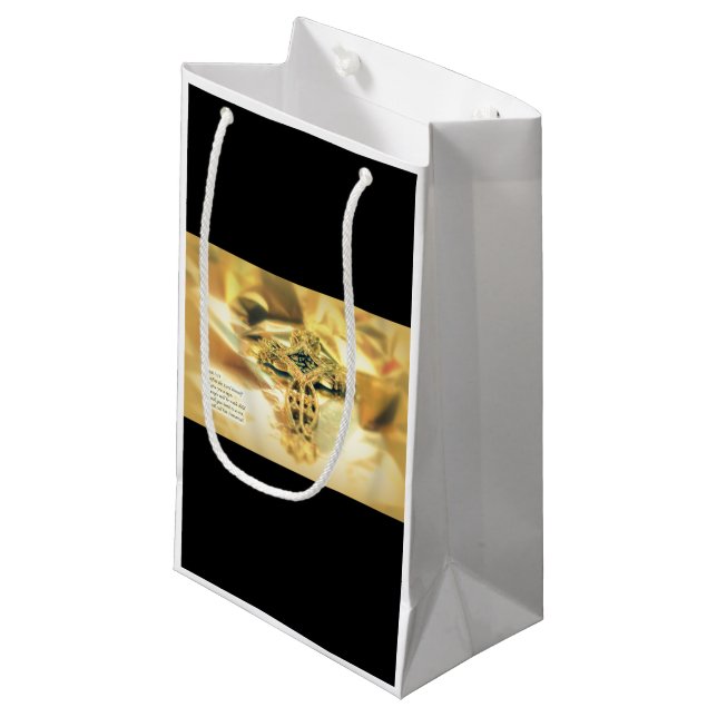 Kreuz und Bibelangebot - Christentum Kleine Geschenktüte (Vorderseite Schrägansicht)