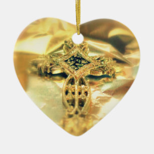 Kreuz- und Biokotierung - Weihnachten Keramikornament