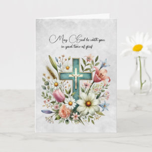 Kreuz und Blume Sympathiekarte Karte