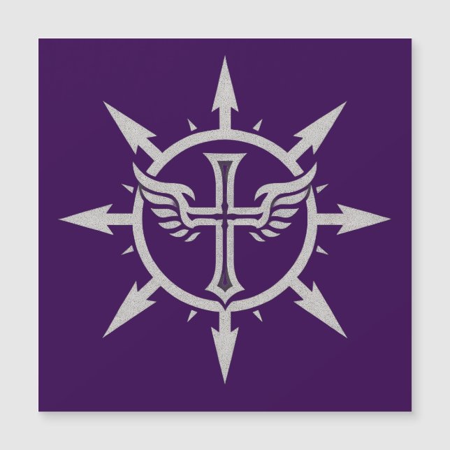 "Kreuz- und Flügel-Emblem" Magnet (Vorderseite)