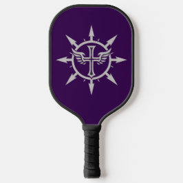 Kreuz und Flügel Emblem Pickleball Schläger