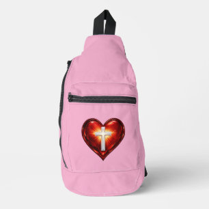 Kreuz und Herz Crossbody Bag