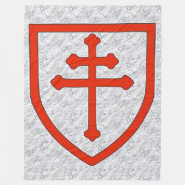 KREUZ von LOTHRINGEN Fleecedecke (Vorderseite)