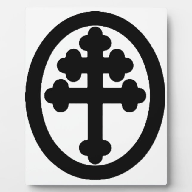 Kreuz von Lothringen Fotoplatte (Vorderseite)