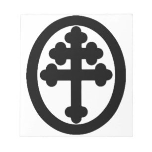 Kreuz von Lothringen Notizblock