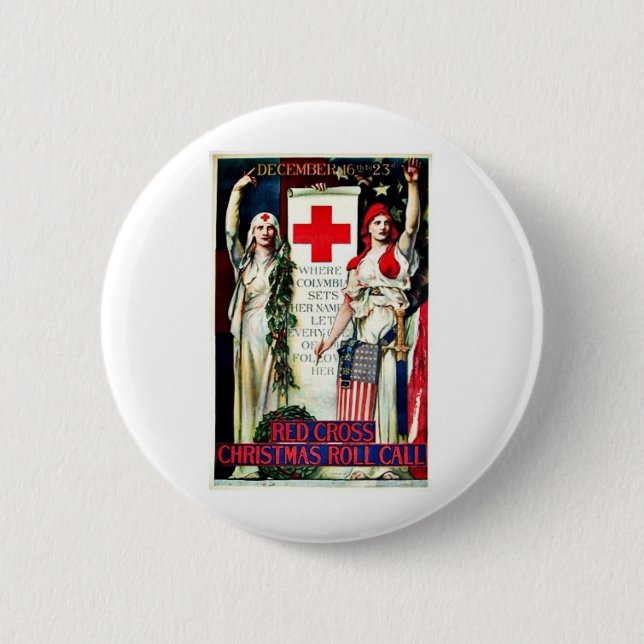 Kreuz-Weihnachten Button (Vorderseite)