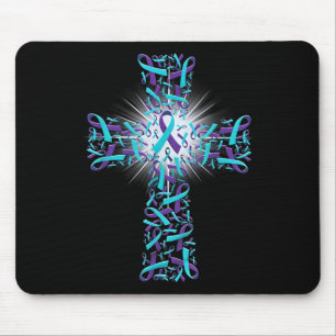 Kreuz zum Gedenken an Suizidprävention Mousepad