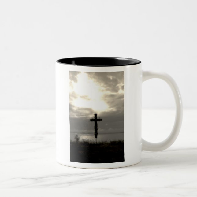Kreuz Zweifarbige Tasse (Rechts)
