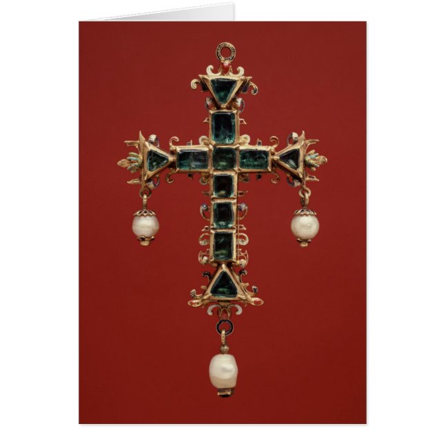 Kreuzanhänger mit Emeralds (Vorne)