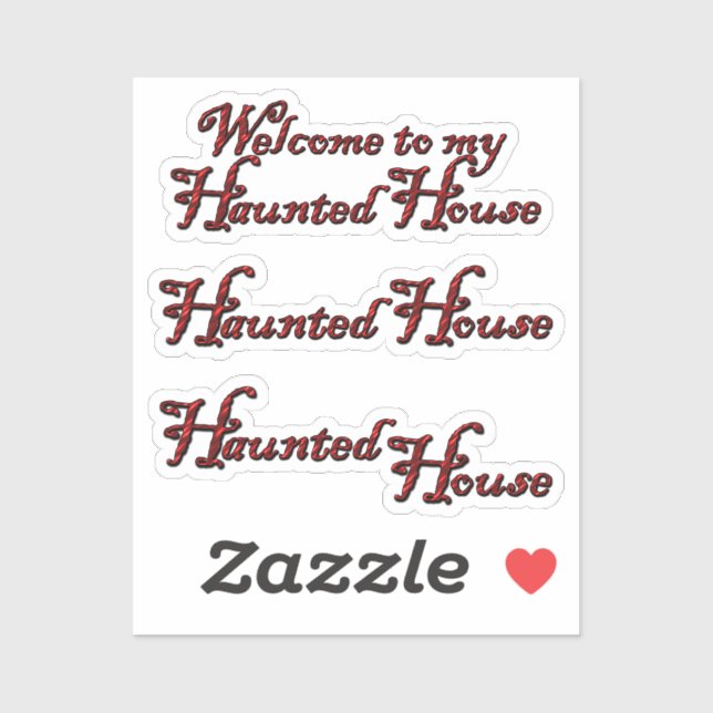 Kreuzbuch Halloween Spuk Haus Aufkleber (Blatt)