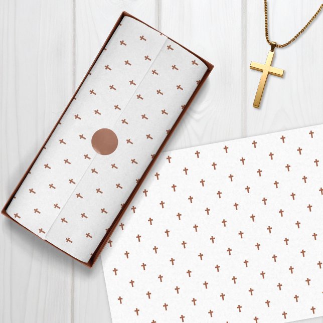 Kreuze - braun seidenpapier (Crosses - Brown Tissue Paper)