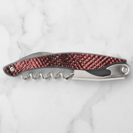 Kreuze und Flecken aus Pfirsich oder Lachs Kellnermesser