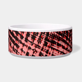 Kreuze und Flecken aus Pfirsich oder Lachs Napf