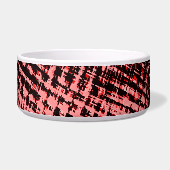 Kreuze und Flecken aus Pfirsich oder Lachs Napf (Links)