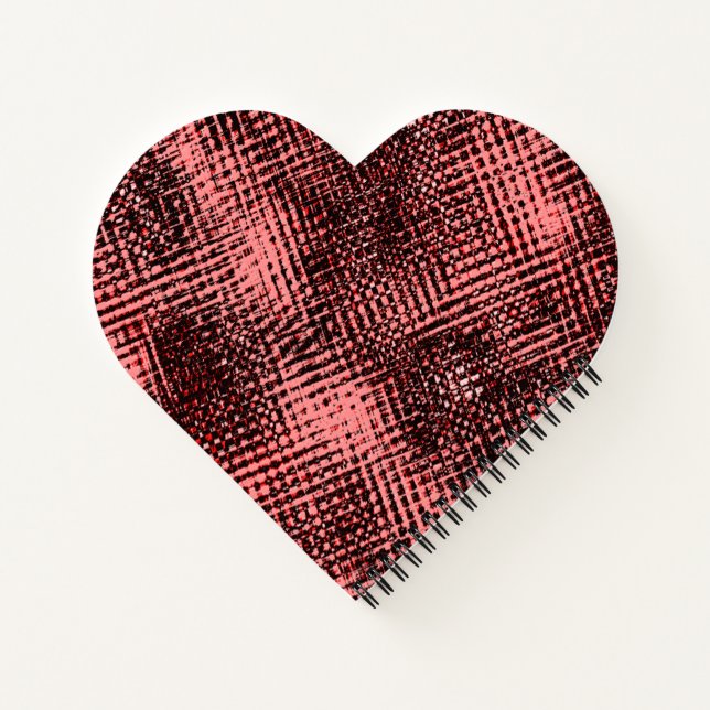 Kreuze und Flecken aus Pfirsich oder Lachs Notizbuch (Rückseite)