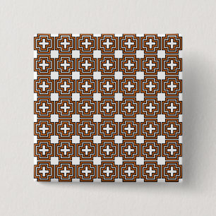 Kreuze und Quadrate Button