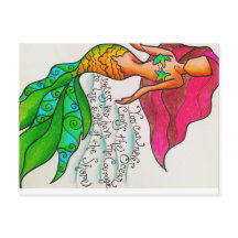 Kreuzen Sie die Ozean-Postkarte