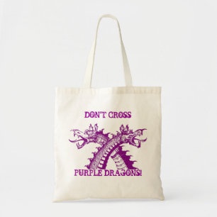 KREUZEN SIE NICHT LILA DRACHE-TASCHE ~ TRAGETASCHE