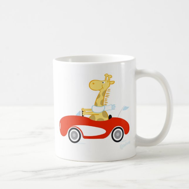 Kreuzende Giraffe Kaffeetasse (Rechts)