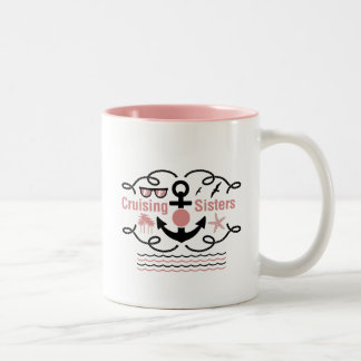 Kreuzende Schwester-lustige Zweifarbige Tasse