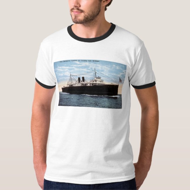 KreuzenMichigansee der Pere Marquette Autofähre-21 T-Shirt (Vorderseite)