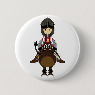 Kreuzfahrer-Ritter-Knopf Button