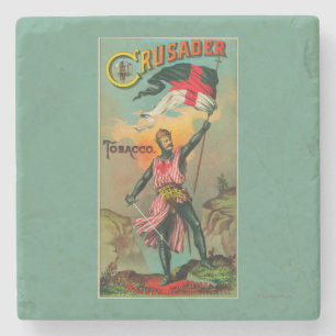 Kreuzfahrer-Tabak LabelPetersburg, VA Steinuntersetzer
