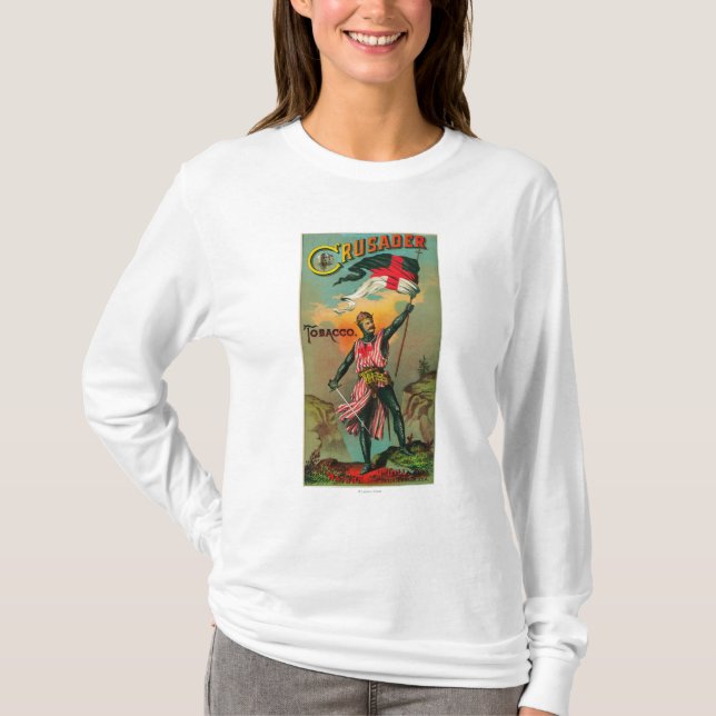 Kreuzfahrer-Tabak LabelPetersburg, VA T-Shirt (Vorderseite)