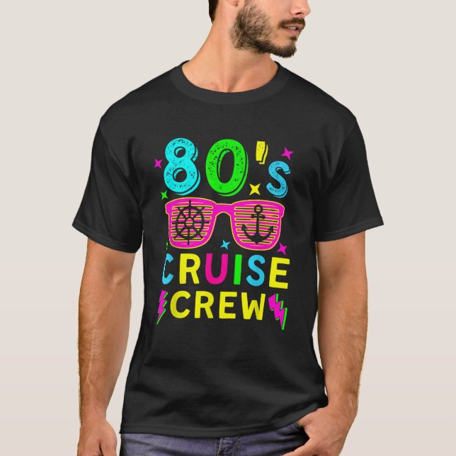Kreuzfahrt 1980er Retro-Stil Kostüm 80er T-Shirt (Vorderseite)