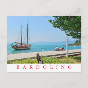 Kreuzfahrt Bardolino Aussicht auf das Schiff Postk Postkarte